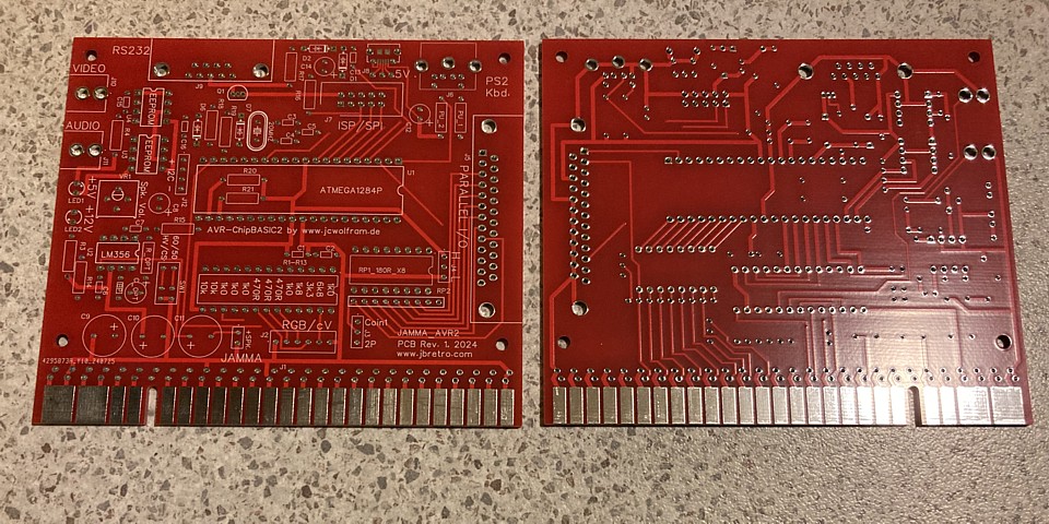 JAMMA_AVR2 PCB project