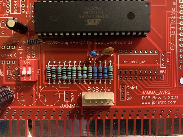 JAMMA_AVR2 PCB project